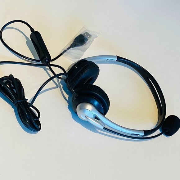 🆕 USB wired mic headphones headset PC mac REMOTE work speaker audio computer - Picture 4 of 10